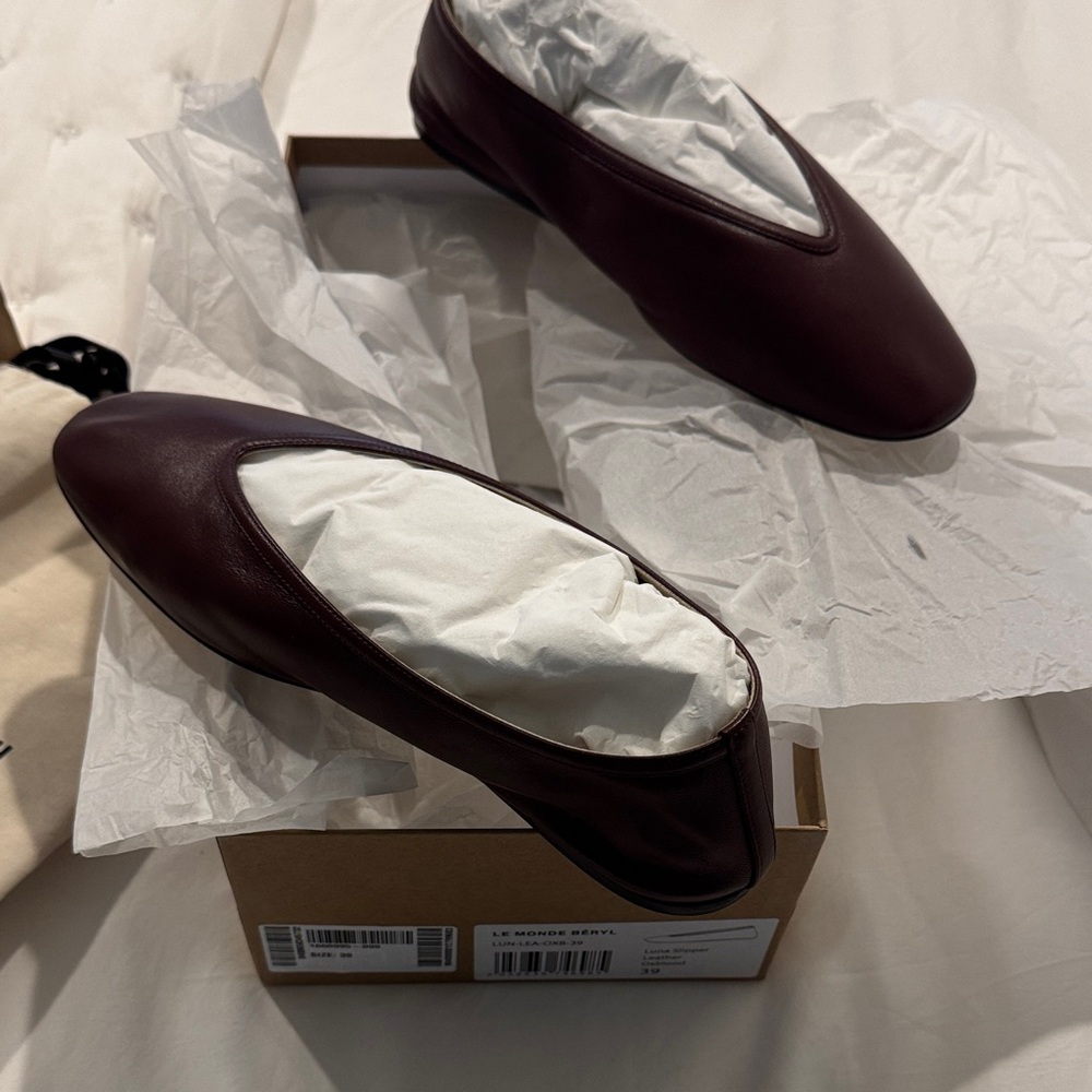Le Monde Béryl Oxblood Flats